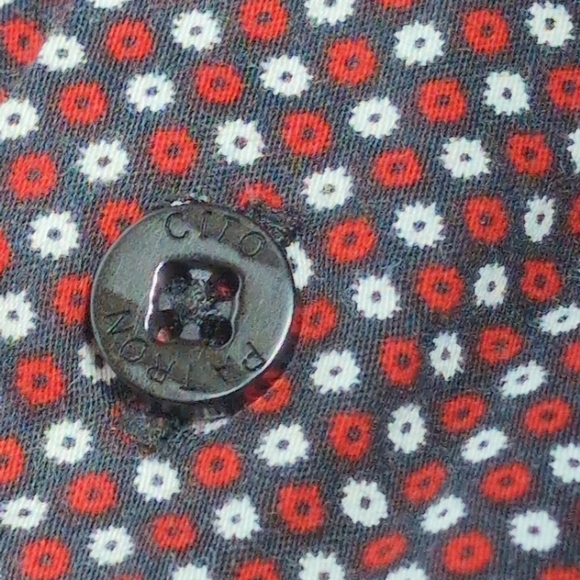 Patron Cito Red Label Sz L Men's Red and Black Checkered Shirt - Picture 5 of 6